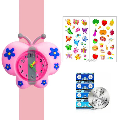 Slap Bracelet Clock Cartoon Kids Watches