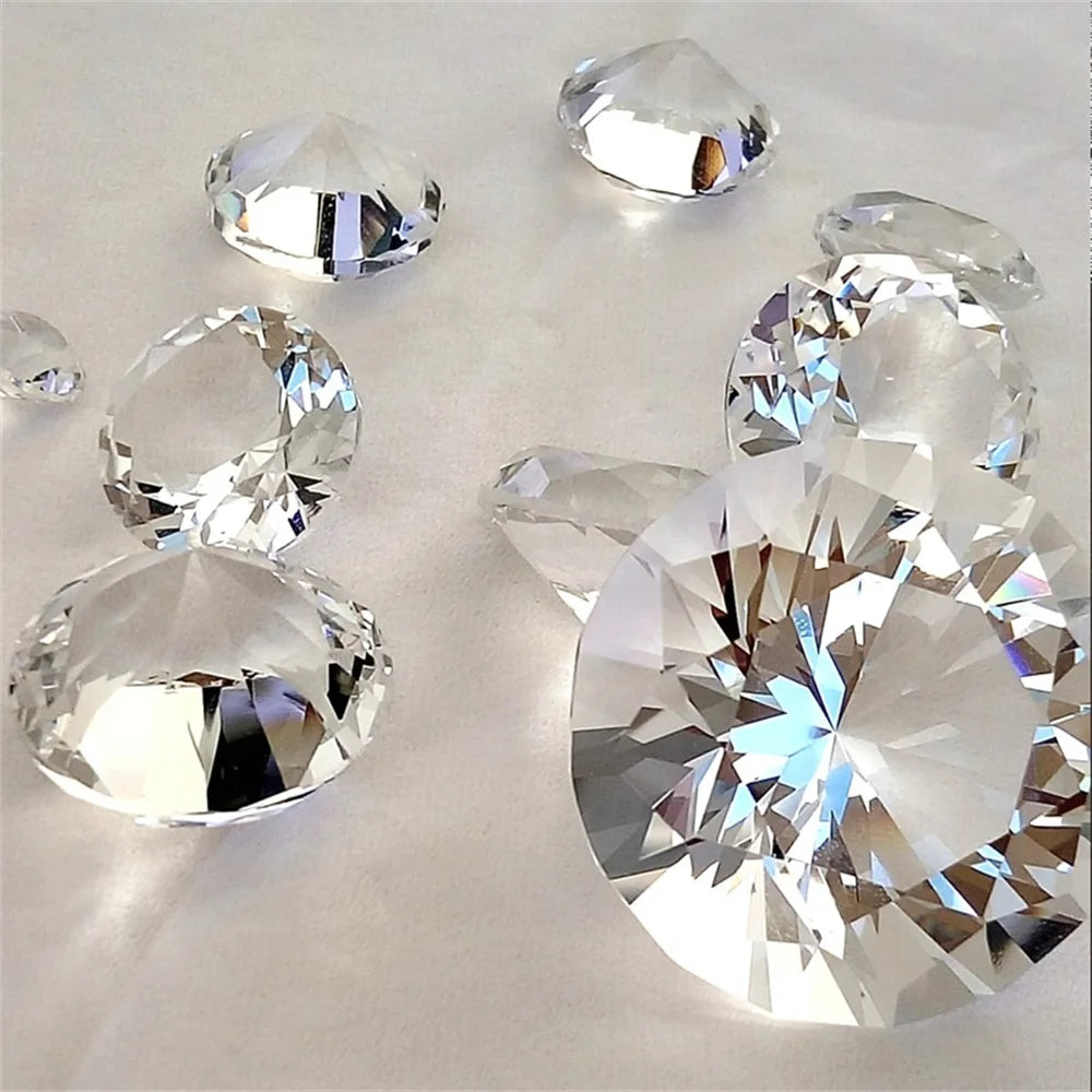 30-80mm AB Colorful K9 Crystal Diamond Rainbow Make