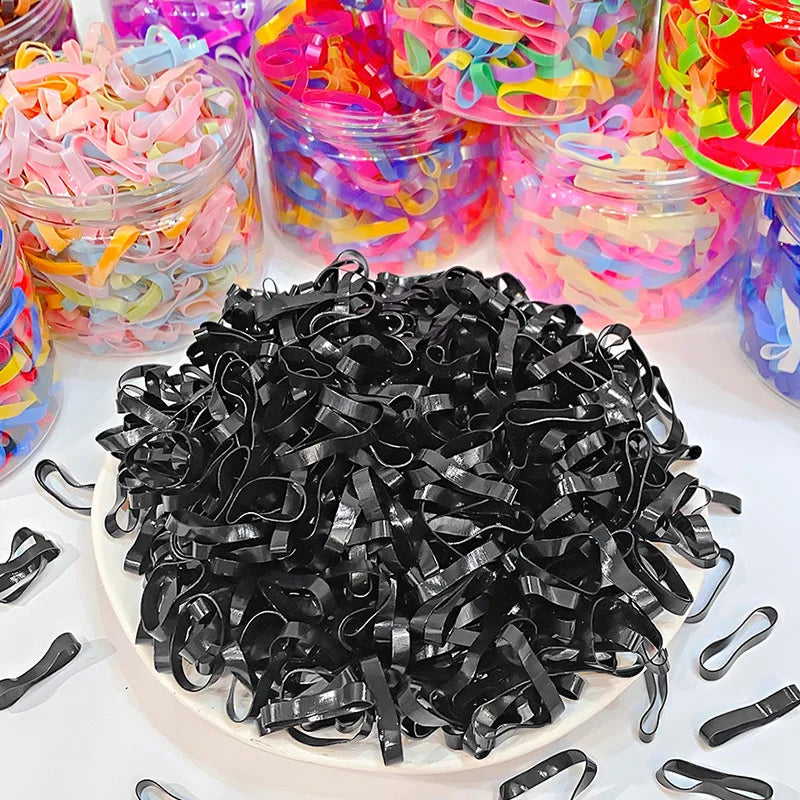 500PCS Upgraded Thickened Elastic Hair Bands