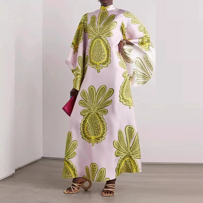 Ethnic Print Boho Long Dress