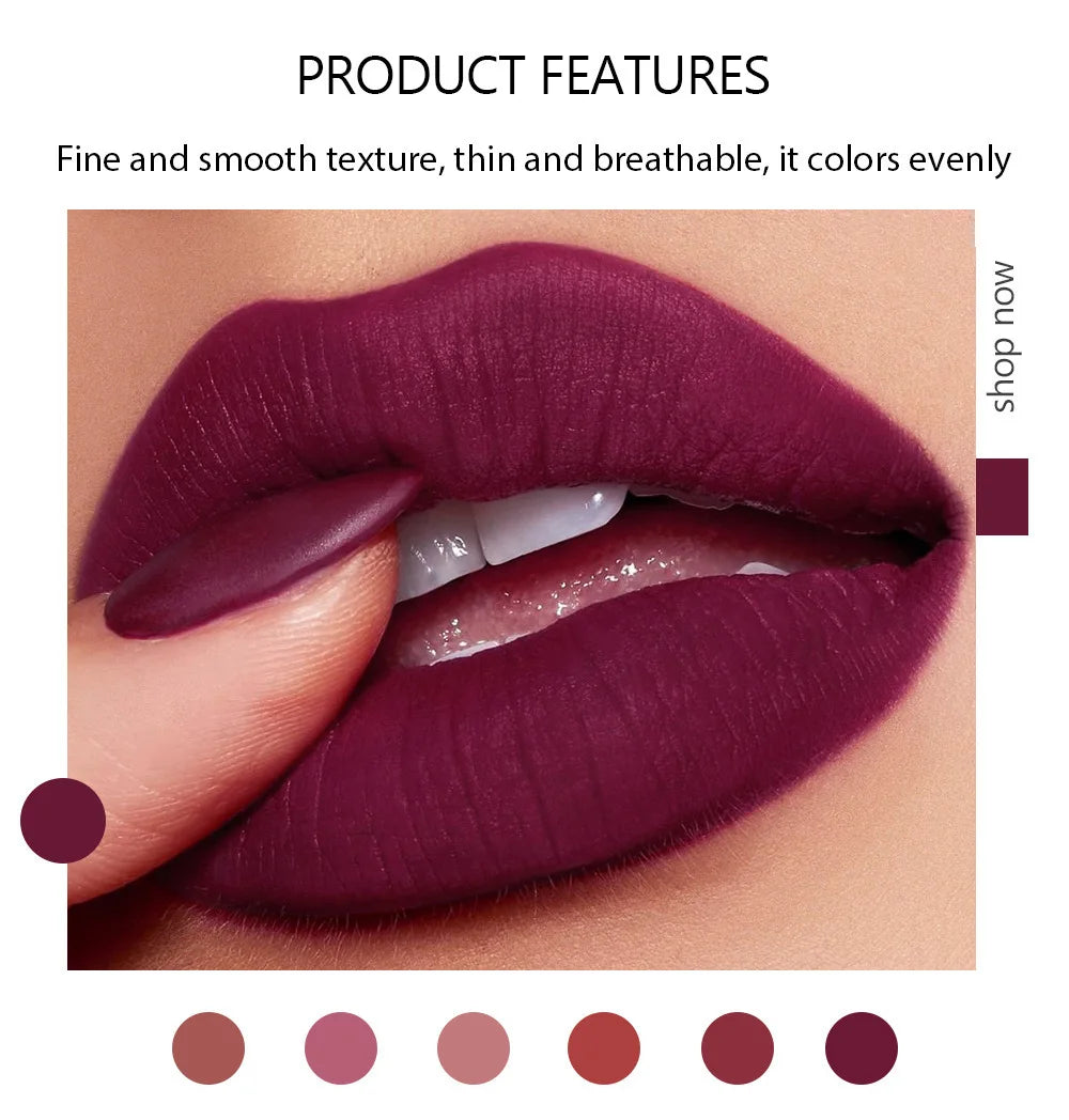 Matte Smooth Matte Waterproof Lipstick