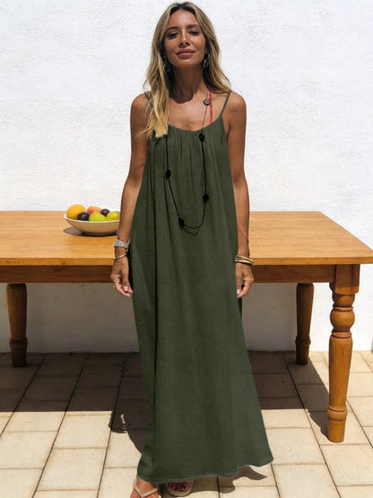 Strapless Backless Long Loose Sleepwear Maxi Dress Pajamas