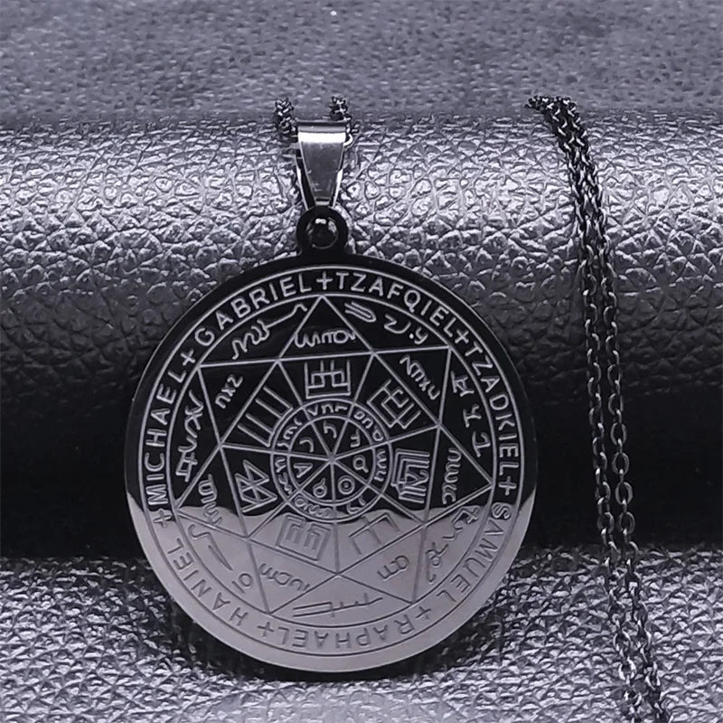 Seven Archangels Amulet Stainless Steel Necklaces