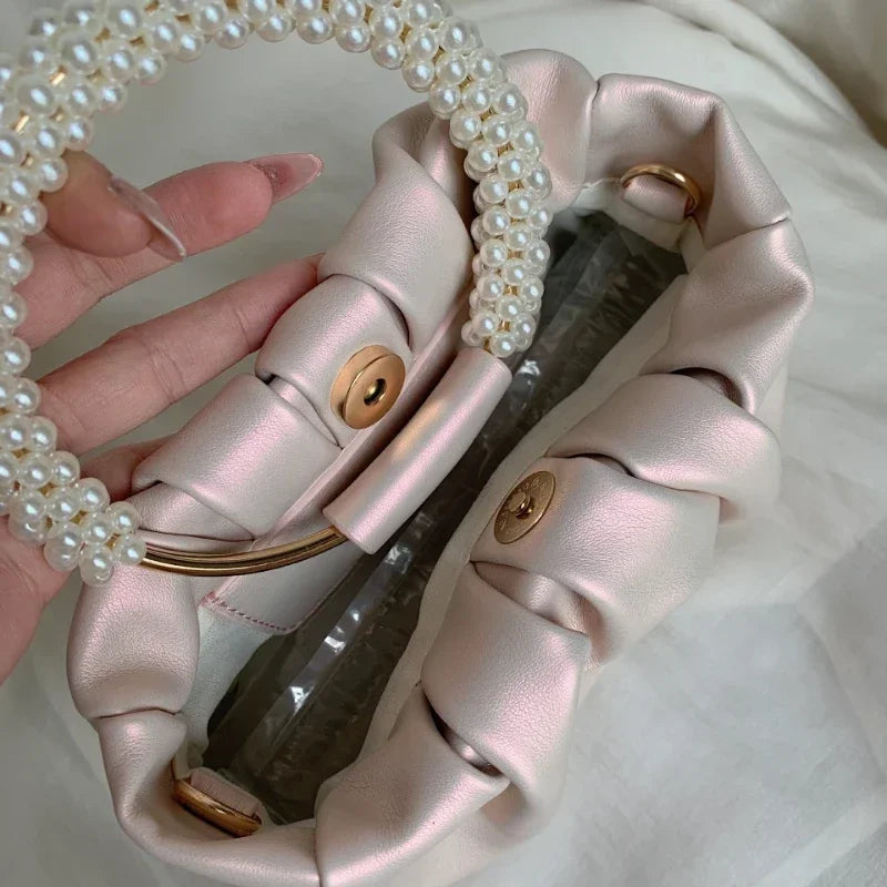 DANA Pearl Handle Clutch Bag
