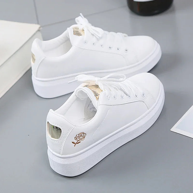 Leather Small White Sneakers