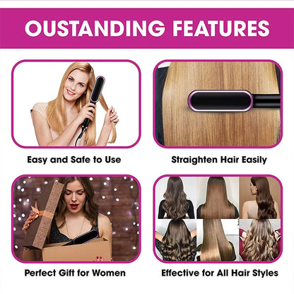 Hair Straightener Professional Hairstyle Brush