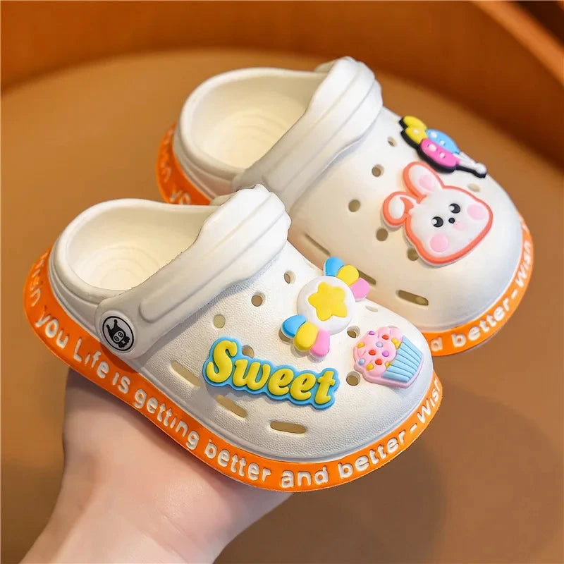 Soft Anti-Skid Cartoon DIY Beach Slippers