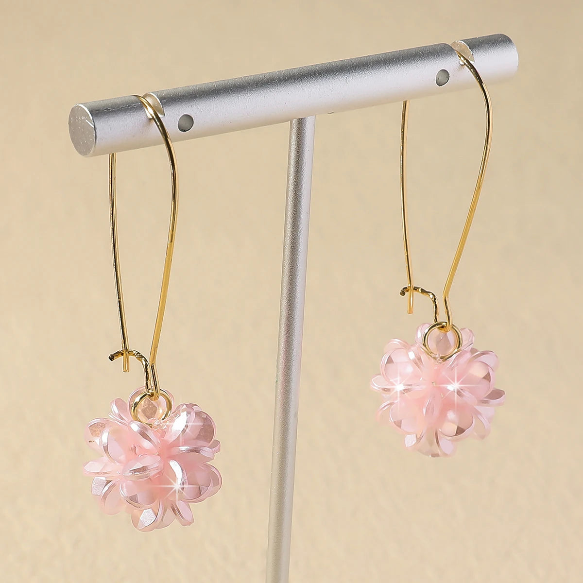 Trend DIY Pearl Petal Ball Earrings