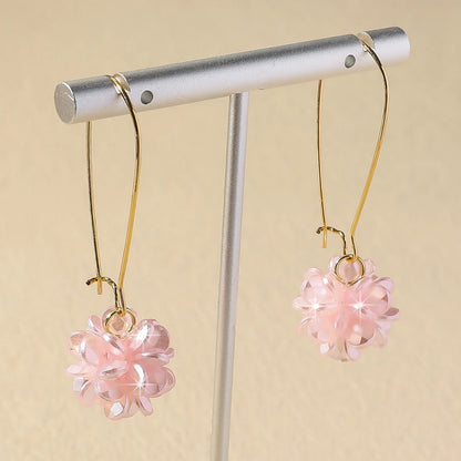 Trend DIY Pearl Petal Ball Earrings