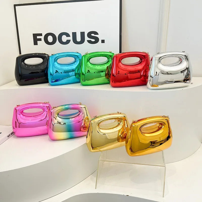 DANA Golden Acrylic Hobo Bags