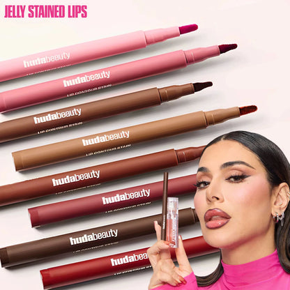 Velvet Brown Lip Liner Pencil Nude Matte Waterproof Non-stick Cup Cherry