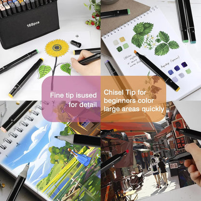 24/48/80/120/168/262 Colors Professional Drawing Markers