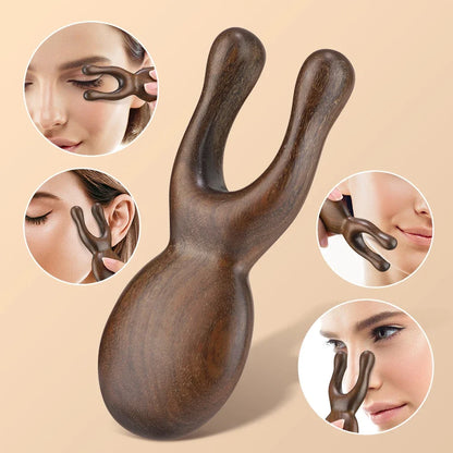 Wooden Gua Sha Facial Tools  Head Massager