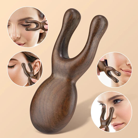 Wooden Gua Sha Facial Tools  Head Massager