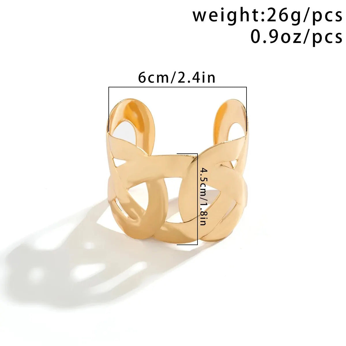 Vintage Geometric Cross Wide Cuff Bracelet