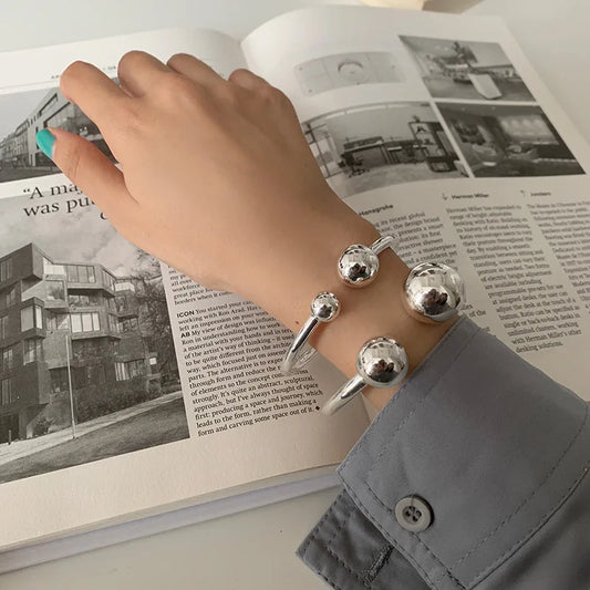 925 Sterling Silver Bangle Bracelet Set