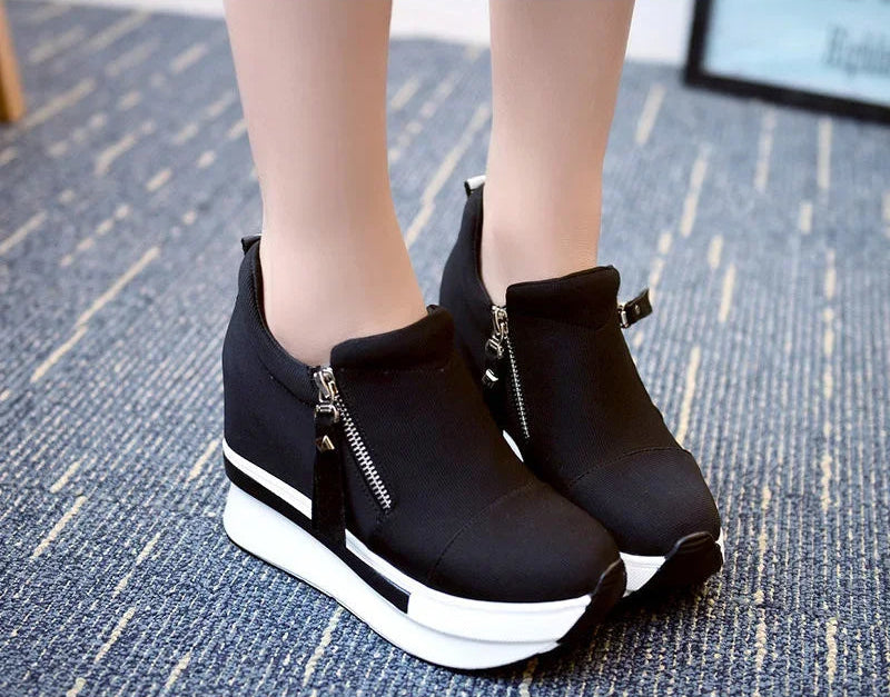 Casual Hidden Heel Canvas Sneaker
