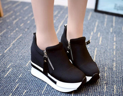 Casual Hidden Heel Canvas Sneaker