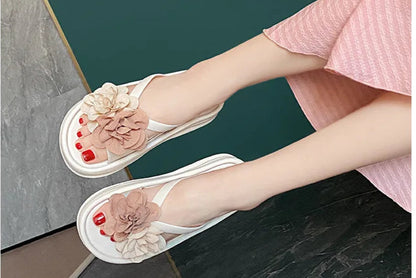 DANA Two-Tone Floral Sandals