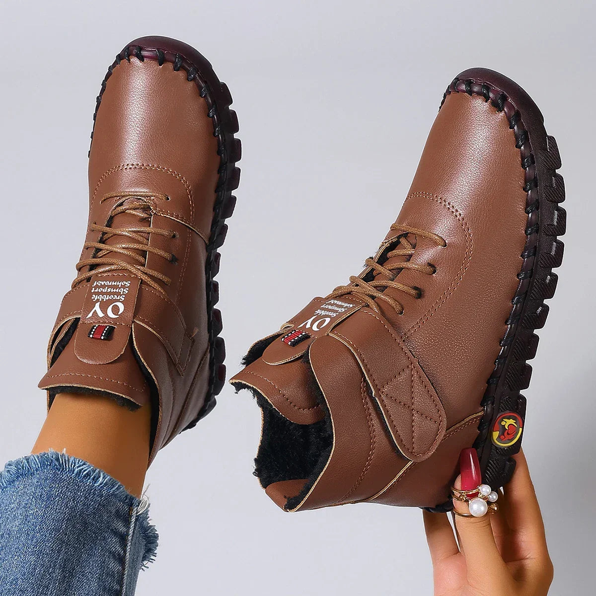 Flat Ankle Luxury Casual Thickened Warm Boots