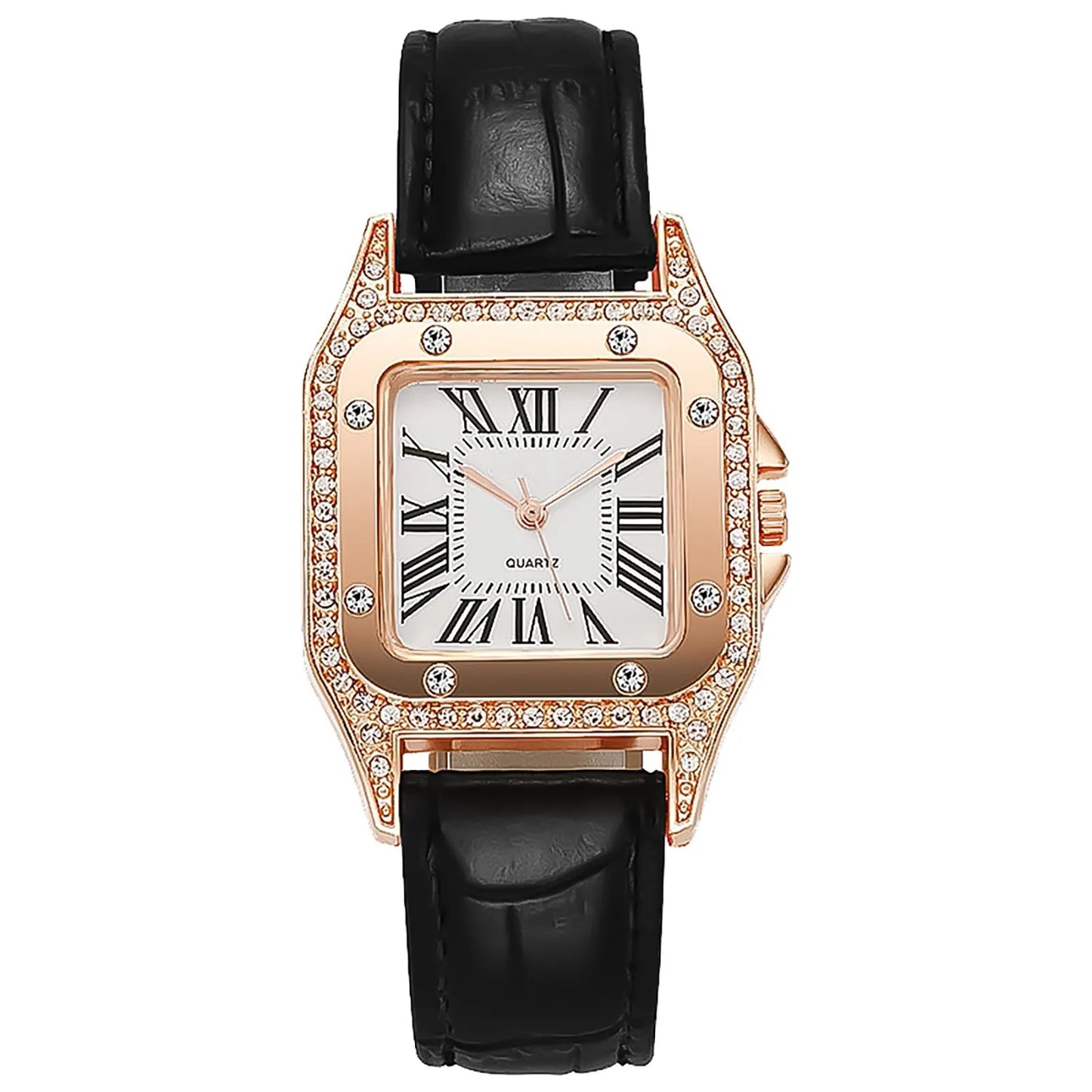 Elegant Leather Strap Watch Casual Quartz Wristwatch