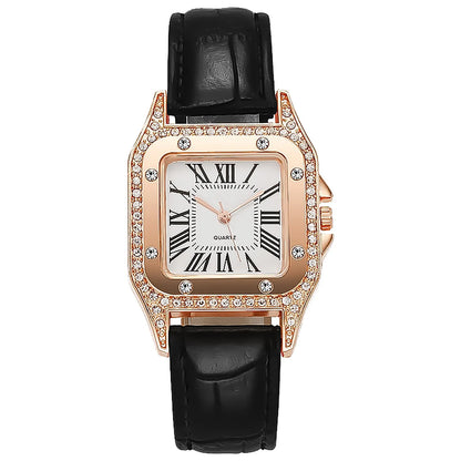 Elegant Leather Strap Watch Casual Quartz Wristwatch
