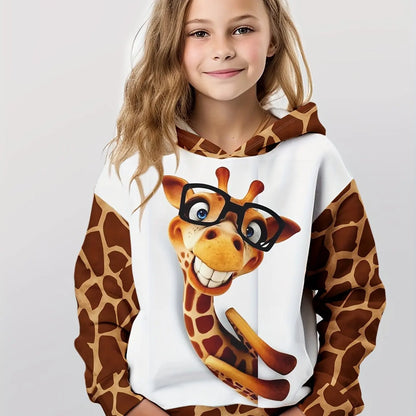 Long Sleeve 3D Cute Bunny Print Spring Fall Casual Hoodies
