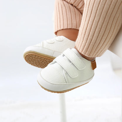 Leather Rubber Anti-slip Toddler First Walkers Shoes