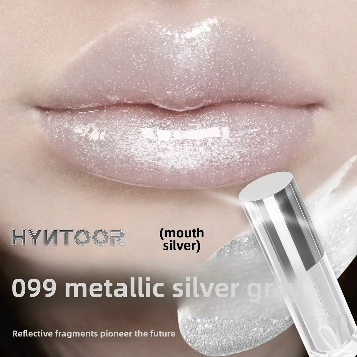 Playful Rebellious Lip Gloss Planet  Mouth Black Mouth Silver Mouth Gray Lip Oil Mirror Water Gloss