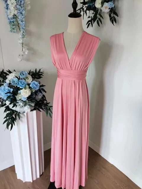 Rust Bridesmaid Dress Infinity Multiway Maxi Bridesmaid Dress