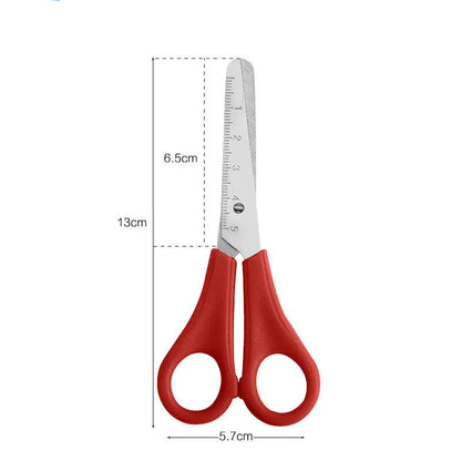 Graduated Student Scissors DIY Handmade Scissors Safety Ruler