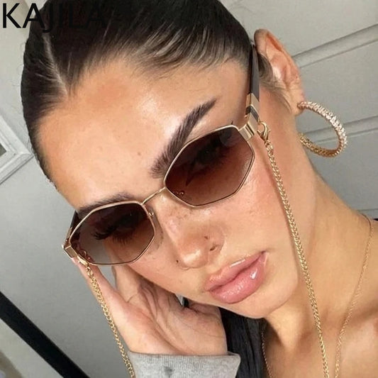 Sexy Small Frame Hexagon Sunglasses