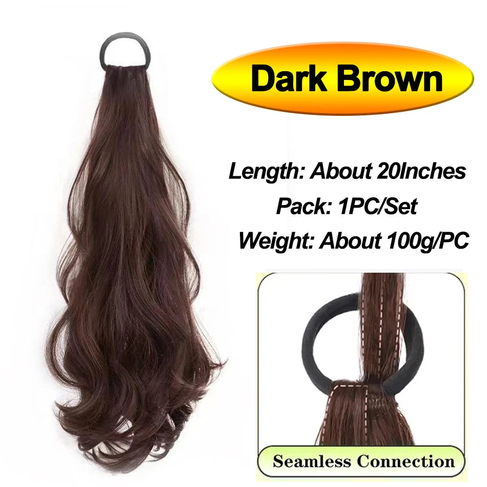 50cm Synthetic Self-Winding Ball Head Wig