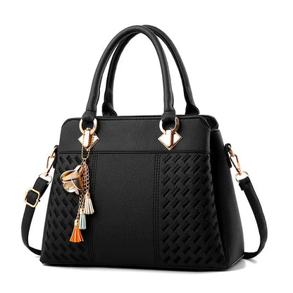 Tassel PU Leather Crossbody Bag S