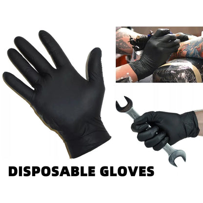 S/M/L/Xl Bag Black Pvc Disposable Cleaning Gloves