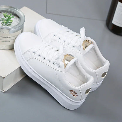 Leather Small White Sneakers