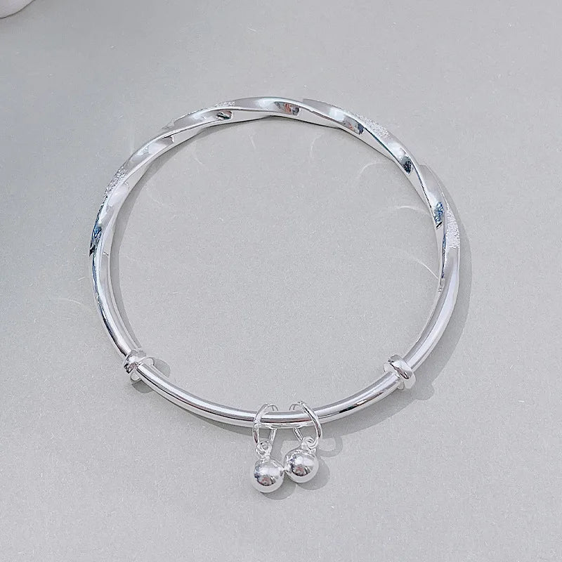 DANA 925 Sterling Silver Full-blown Flowers Bracelet