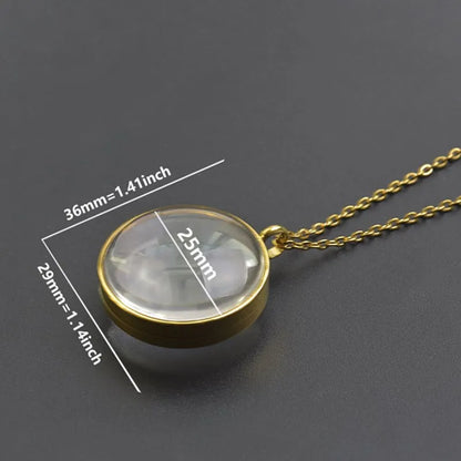 Twist Locket Pendant Photo Floating Charm Necklace