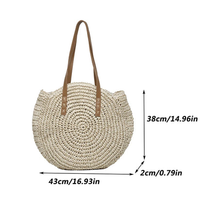 DANA Round Straw Large Capacity Bag