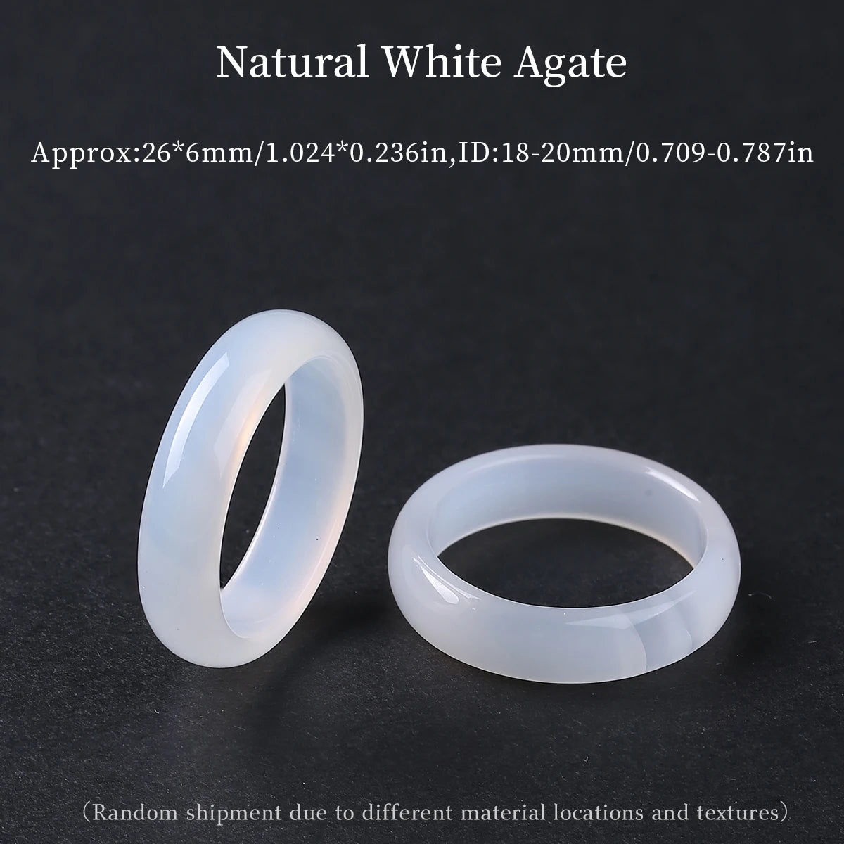 1 Pc Natural Crystal Stone Energy Healing Ring