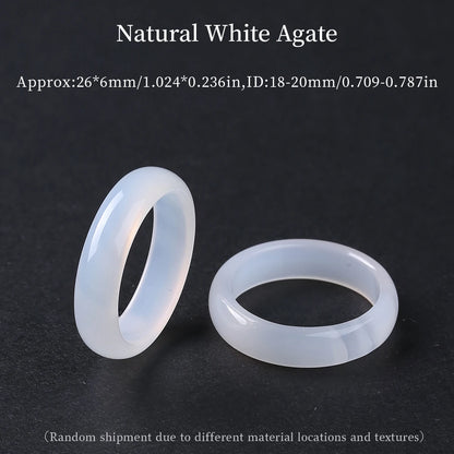 1 Pc Natural Crystal Stone Energy Healing Ring