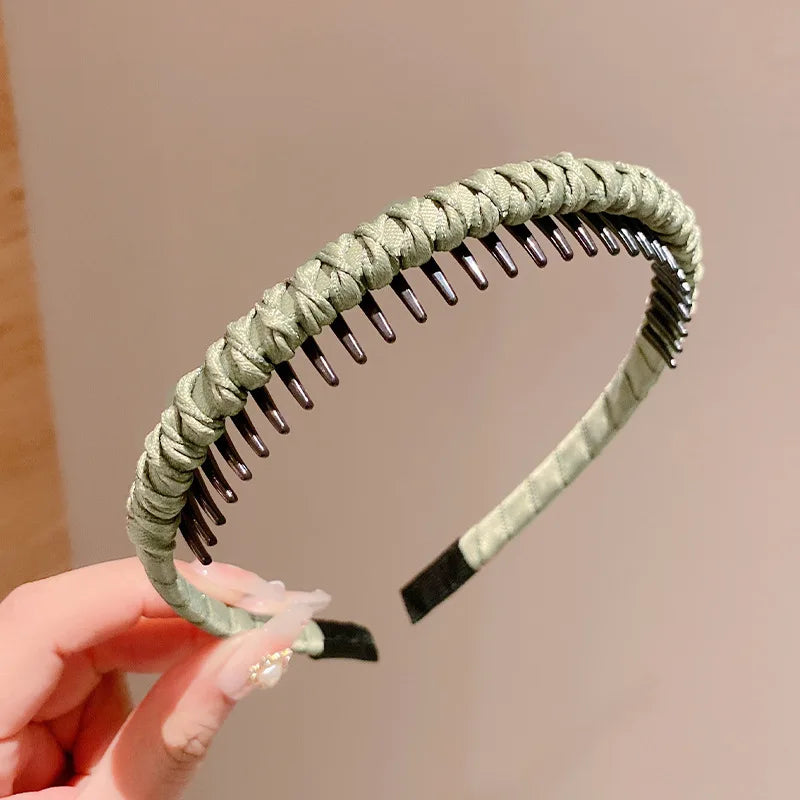 Cute Candy Colors Wrap Cloth Teeth Hairbands  Accessories