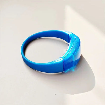 6pcs LED Voice Activated Sound Control Silicone Wristband