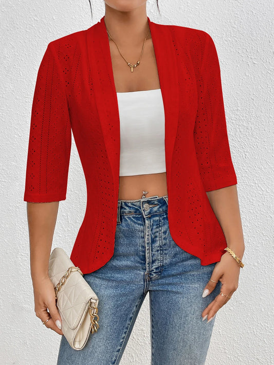 Casual Open Front Jacket