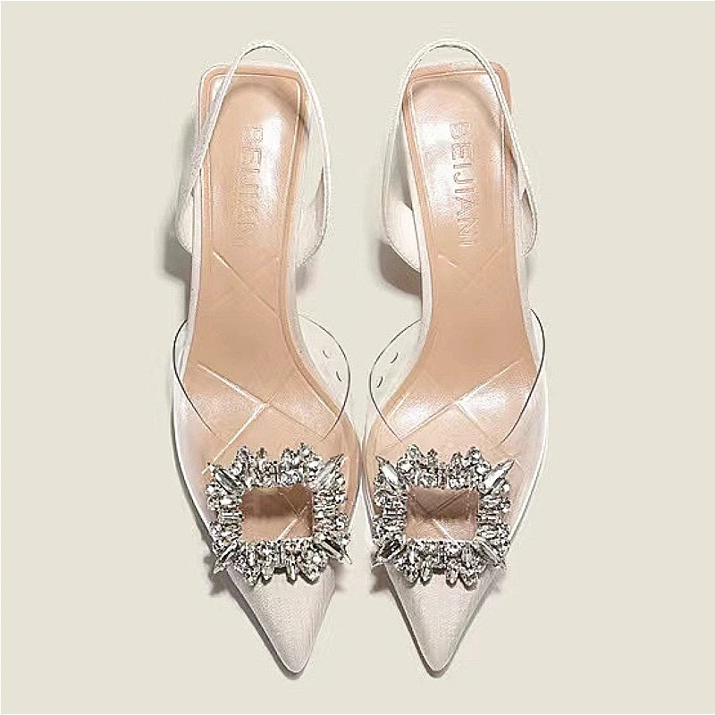Sexy Crystal Transparent High Heels Shoes