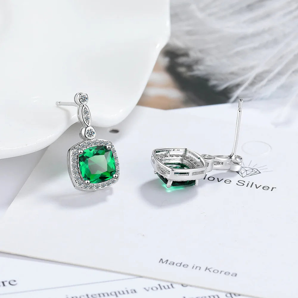 925 Sterling Silver Multiple zircon Earring