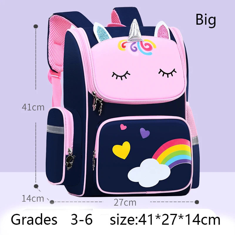 Backpack Large Capacity Waterproof Unicorn School Bag