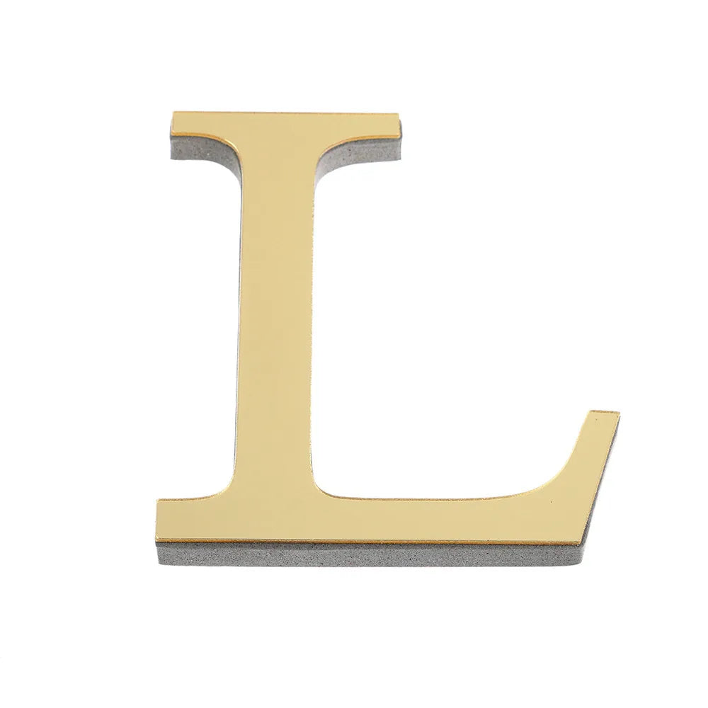 3D Mirror 26 Alphabet Letters Wall Stickers
