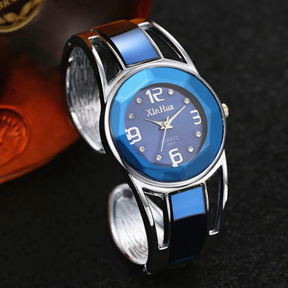 Elegant Bracelet Quartz Exquisite Bangle Rhinestone Watches