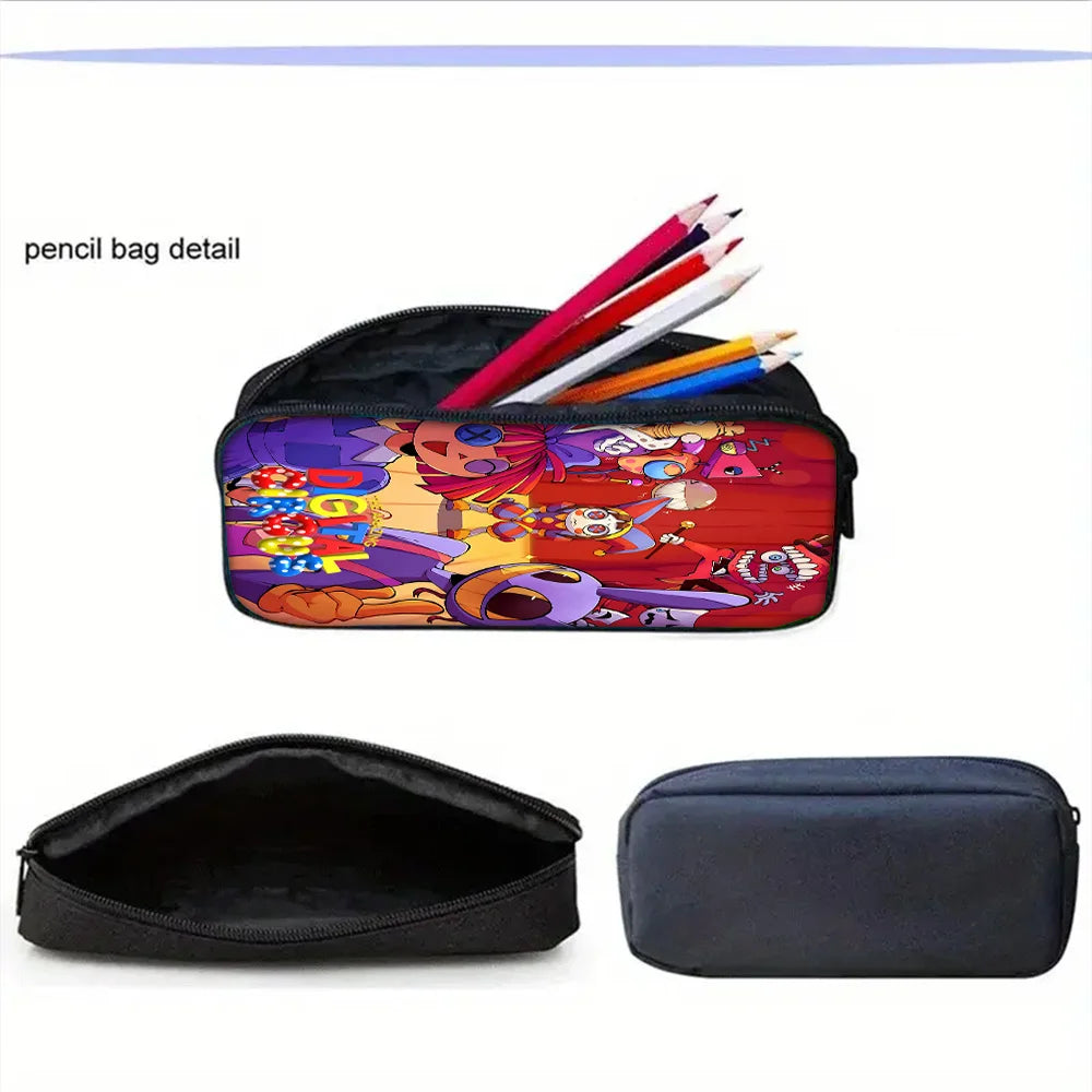 Cartoon A-AmazingS DigitalS Circus Child School Backpack Set
